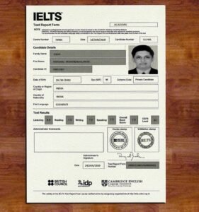 Ielts certificate online